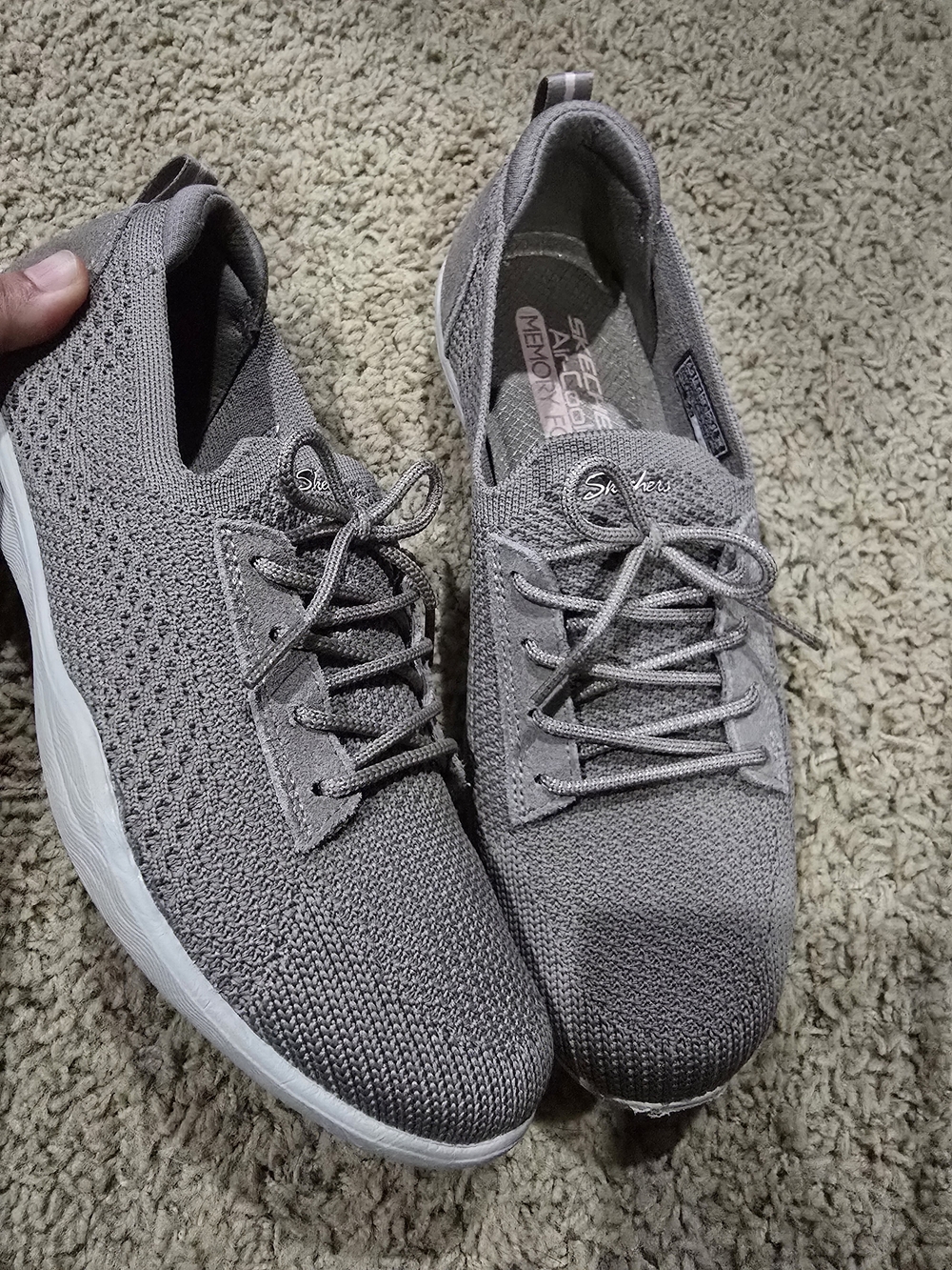 Skechers Newbury ST Casually Dark Taupe Air Cooled Memory Foam - Picture 8 of 9
